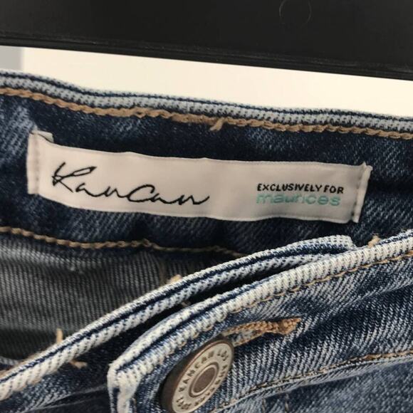 KANCAN Blue Vintage High Rise Distressed Slim Straight Ankle Jeans - Picture 10 of 12